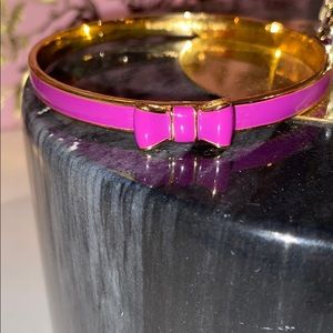 NWOT Kate Spade Pink Enameled Bangle Bracelet